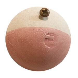 Rosa sinterengobe i pulverform för lergods och stengods bränd i 1050°C