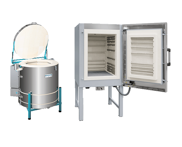 Ugnar från både Rohde och Nabertherm