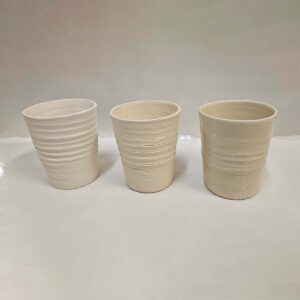 Lera med chamotte K129 vit RAKU | Seemann AB